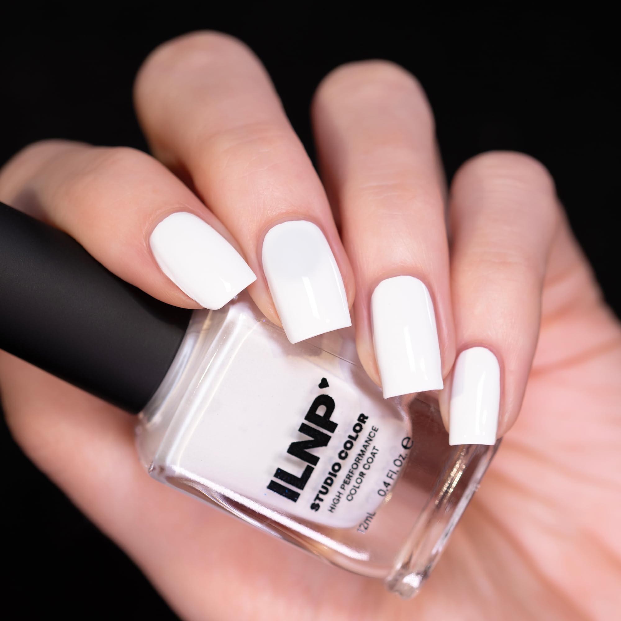 ILNP Canvas - Pure White Studio Color Nail Polish | Long-Lasting Vegan Nail Lacquer for Manicures & Pedicures | Perfect for Weddings, Salons & Professional Nail Artists