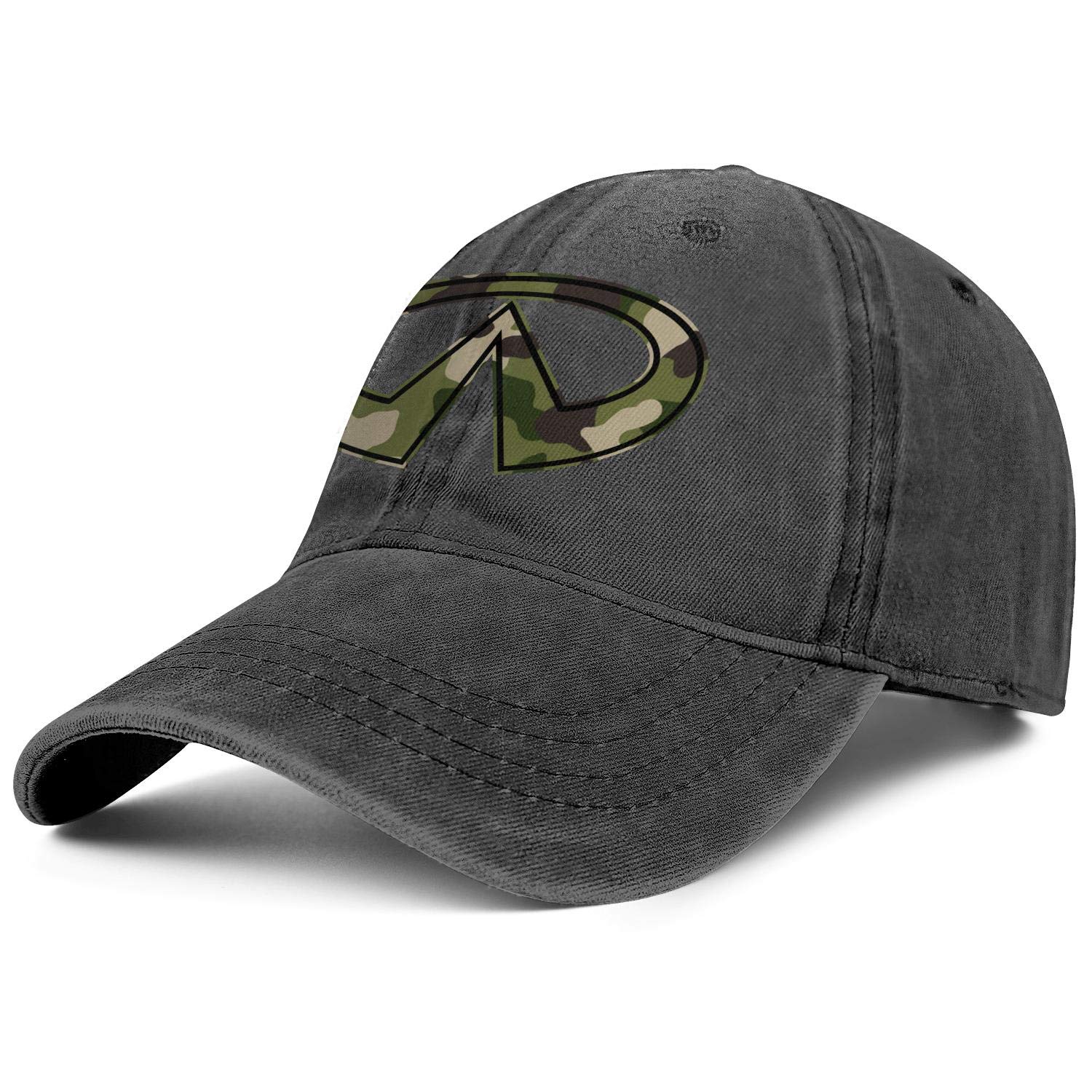 Men's & Women's Golf Hats - Infiniti Black Camouflage Snapback Denim Cap with Custom Logo - Perfect for Golf Courses, Driving Ranges & Outdoor Sports