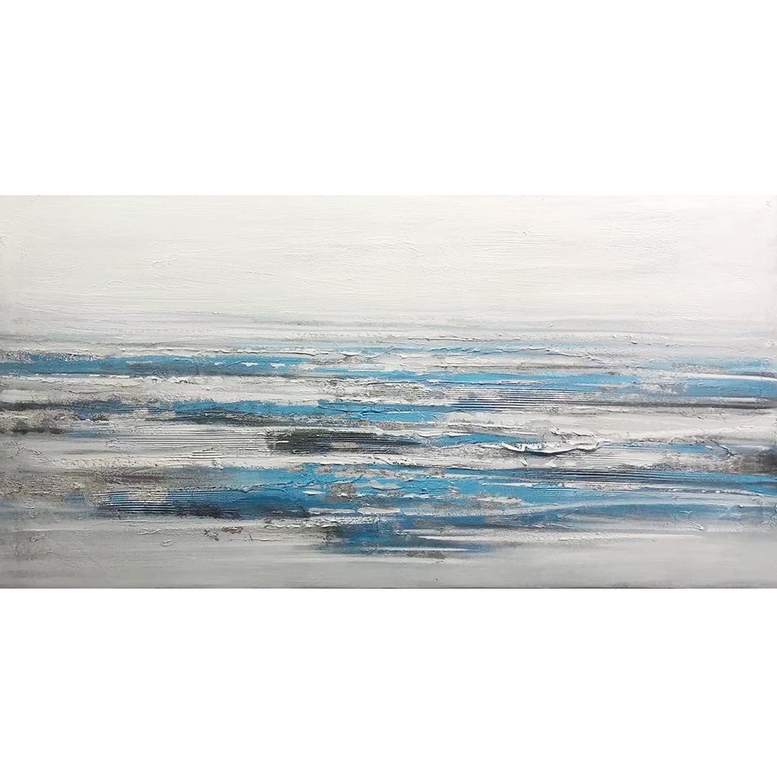 Abstract Handmade Oil Painting Wall Art - Textured Canvas Home Decor for Bedroom & Living Room | Unique Modern Artwork for Housewarming Gifts & Interior Design