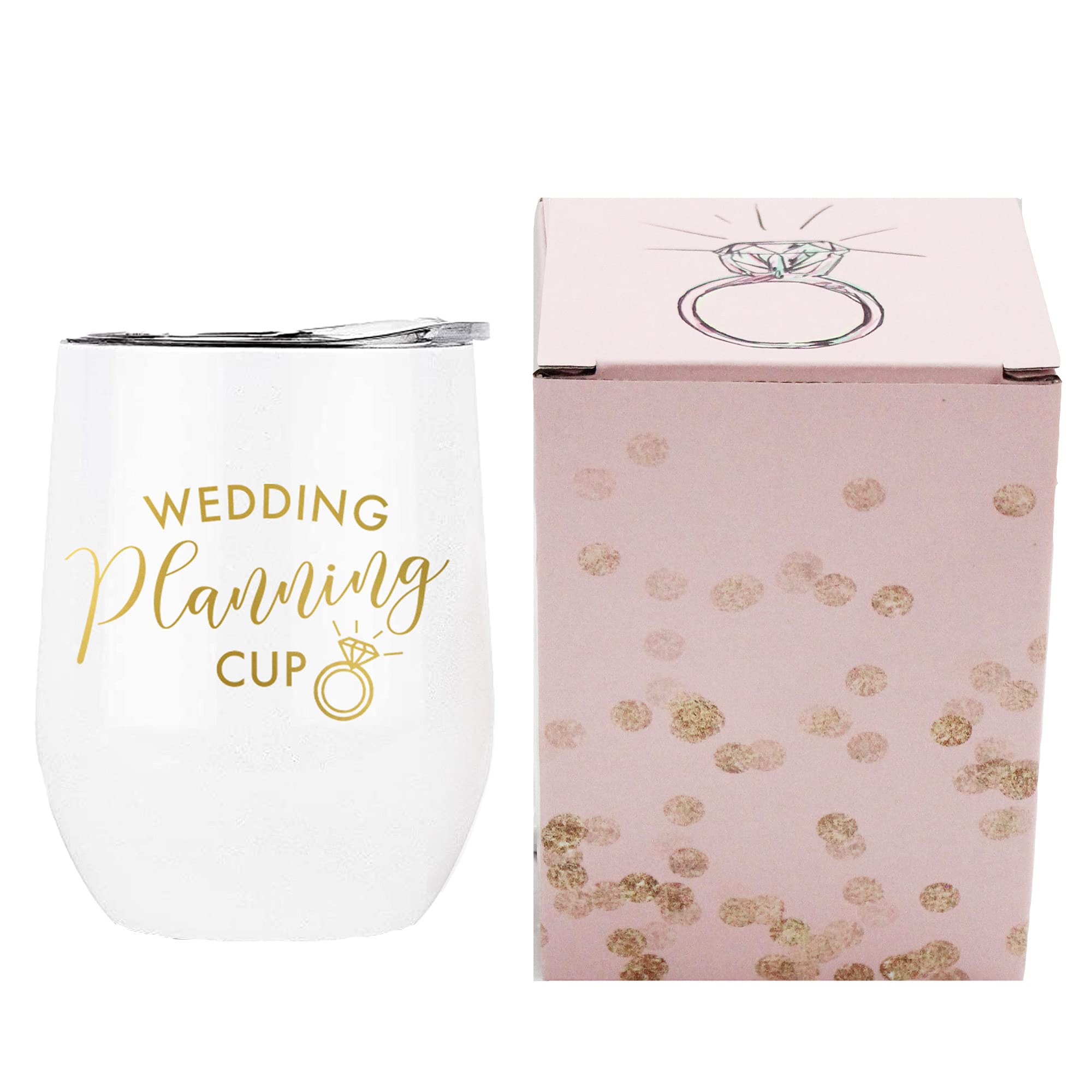 Bride Cup - Personalized Wedding Planning Glass Tumbler, Elegant Mrs Wine Cup for Brides, Unique Bridal Shower & Bachelorette Party Gift - Perfect for Wedding Planning, Rehearsal Dinners & Newlywed Celebrations