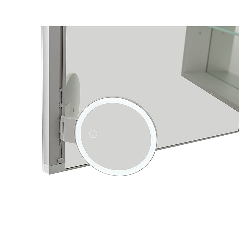 Aquadom Edge Royale 30x32 Inch LED Bathroom Medicine Cabinet - Modern Mirror with Lights for Vanity, Shaving & Makeup