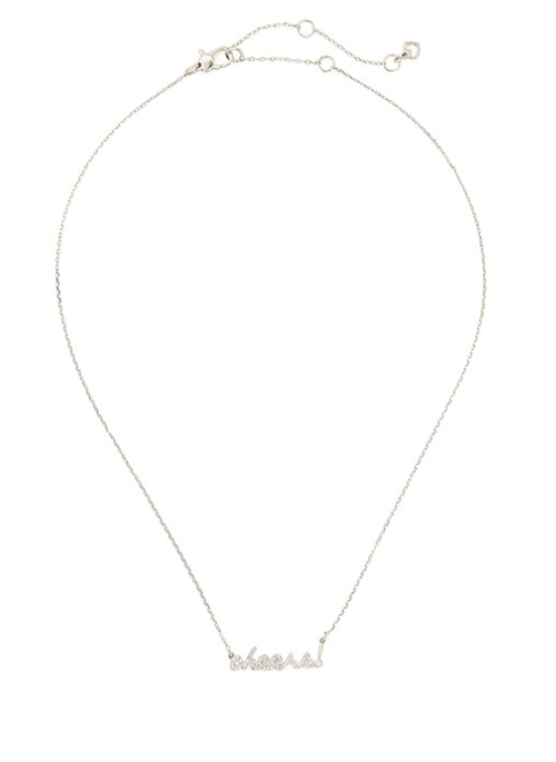 Elegant Cheers Crystal Pendant Necklace in Sterling Silver - Perfect for Weddings, Anniversaries & Special Occasions
