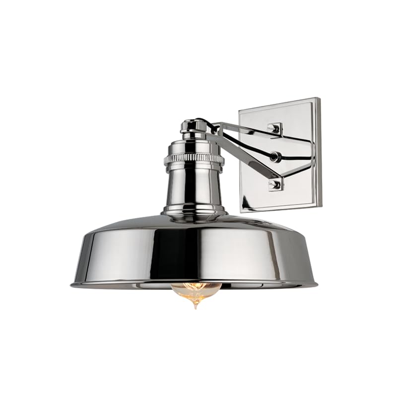 Hudson Valley Lighting 8601-PN Hudson Falls 1-Light Wall Sconce, 8.5