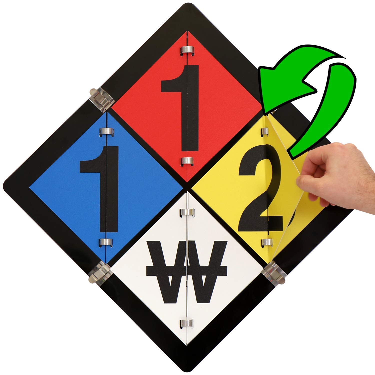 Customizable NFPA Diamond Safety Sign - SmartSign NFPA Flip Placard | 15.5