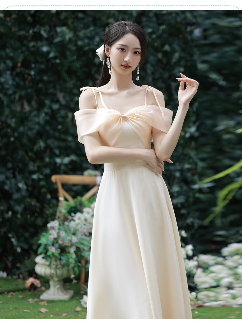 Elegant A-Line Long Bridesmaid Dress for Formal Evening Gown & Party Wear - Perfect for Weddings, Prom, Black Tie Events & Special Occasions