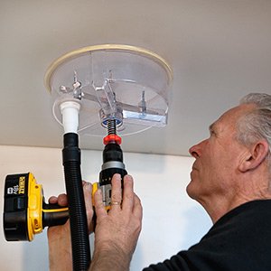 Shield Vacuum Adapter - Universal HEPA Vacuum Dust Control Adapter for HOLE PRO Shields | Perfect for Construction, Renovation, and DIY Projects with Complete Dust Containment