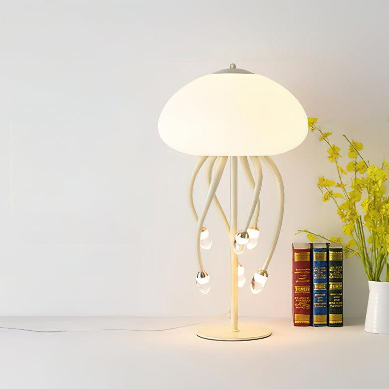 Jellyfish Table Lamp - Ocean-Themed Night Light for Kids & Adults - Perfect for Bedroom, Nursery, or Relaxation Decor