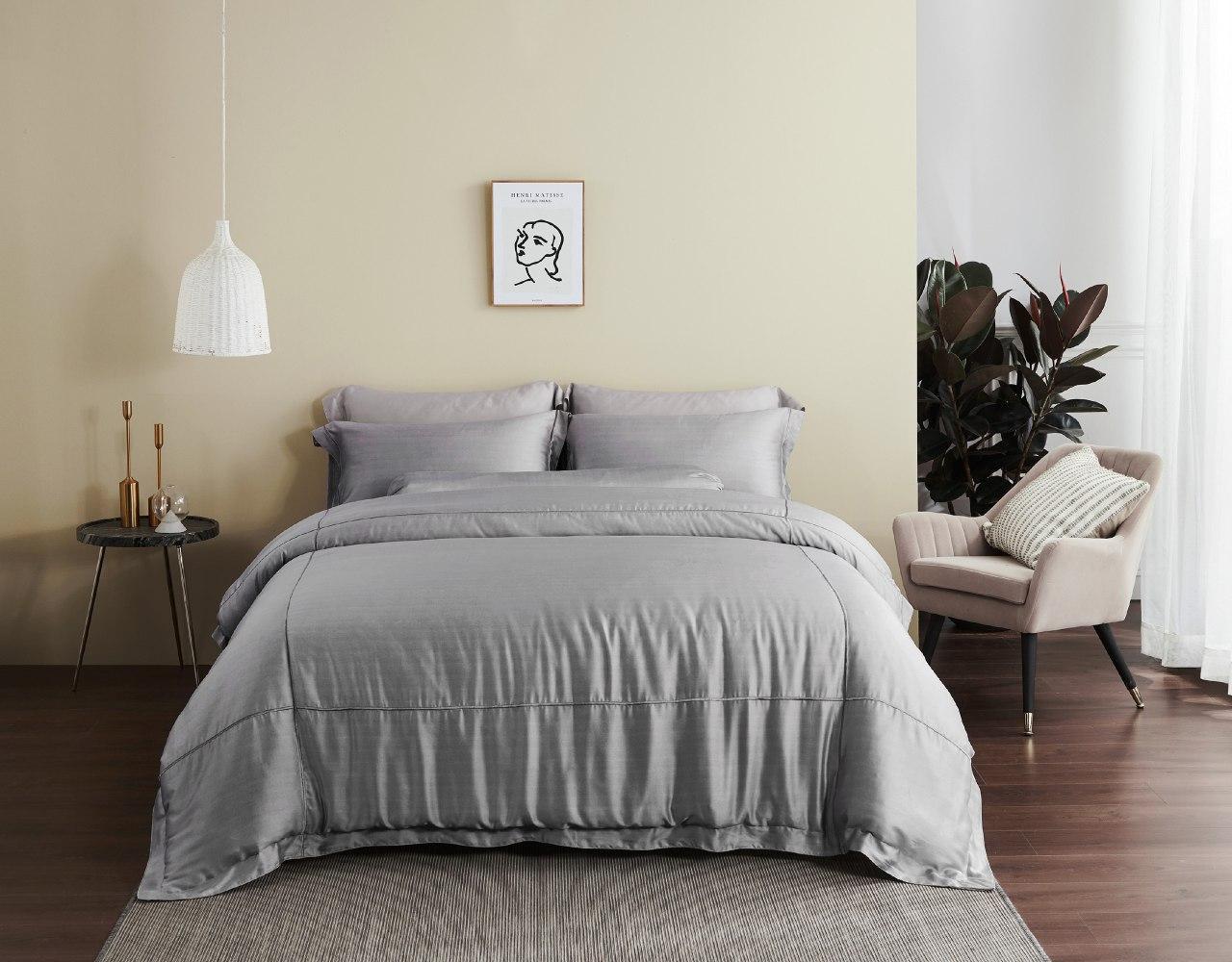 Premium TENCEL™ Bolster Pillow Case with Gilden Lining - Hypoallergenic & Breathable for Side Sleepers - Perfect for Bedroom, Nursery, and Travel Use