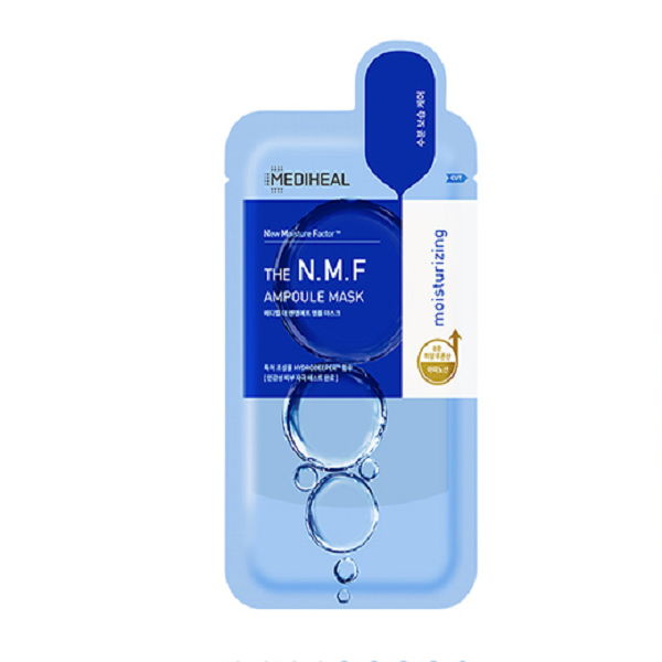 Mediheal N.M.F Ampoule Mask - Hydrating & Nourishing Face Sheet Mask for Dry Skin | Korean Skincare for Daily Use & Spa Nights