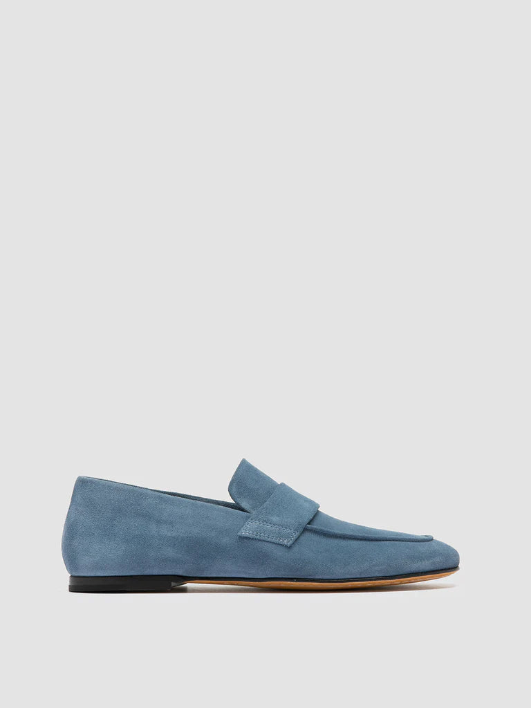 Blair Suede Loafers for Women - Comfortable Slip-On Casual Shoes in Indigo Blue | Perfect for Office, Travel & Everyday Wear