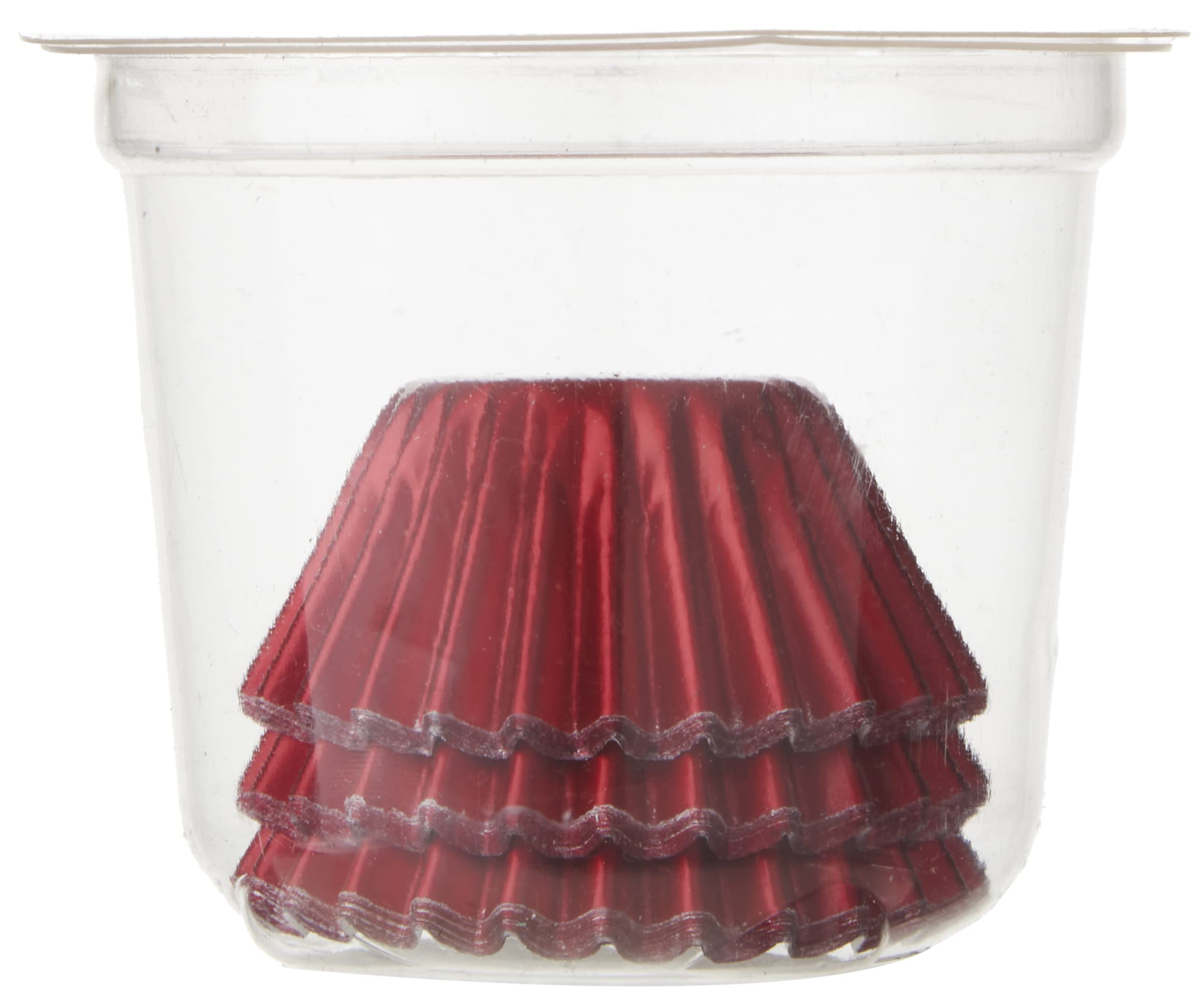 Fox Run Red Foil Disposable Baking Cups for Petit Fours - Perfect for Mini Cupcakes, Candy Cups & Party Desserts