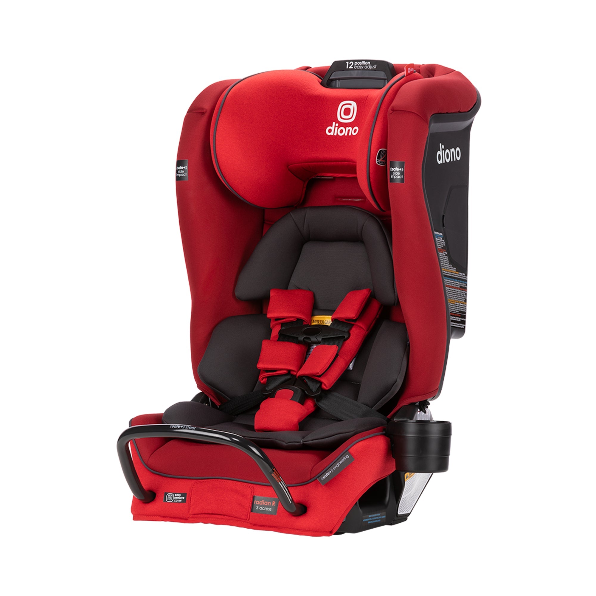 Diono Radian 3RXT SafePlus Convertible Car Seat - 3-in-1 Rear/Front Facing & Booster for Toddlers to Kids | Safe & Comfortable for Travel, School & Family Road Trips