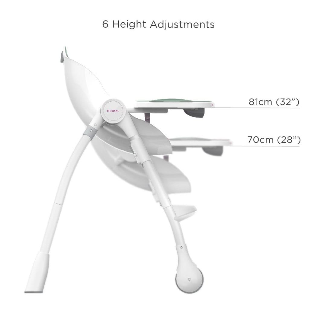 Oribel Cocoon 3-Stage Convertible High Chair for Babies & Toddlers - Adjustable, Space-Saving, Modern Design for Dining, Feeding & Playtime