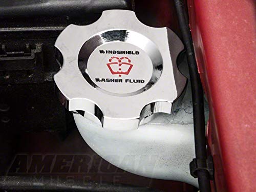 Chrome Washer Fluid Cap for Mustang 1996-2004 | Universal Fit | Enhance Your Car's Exterior Style