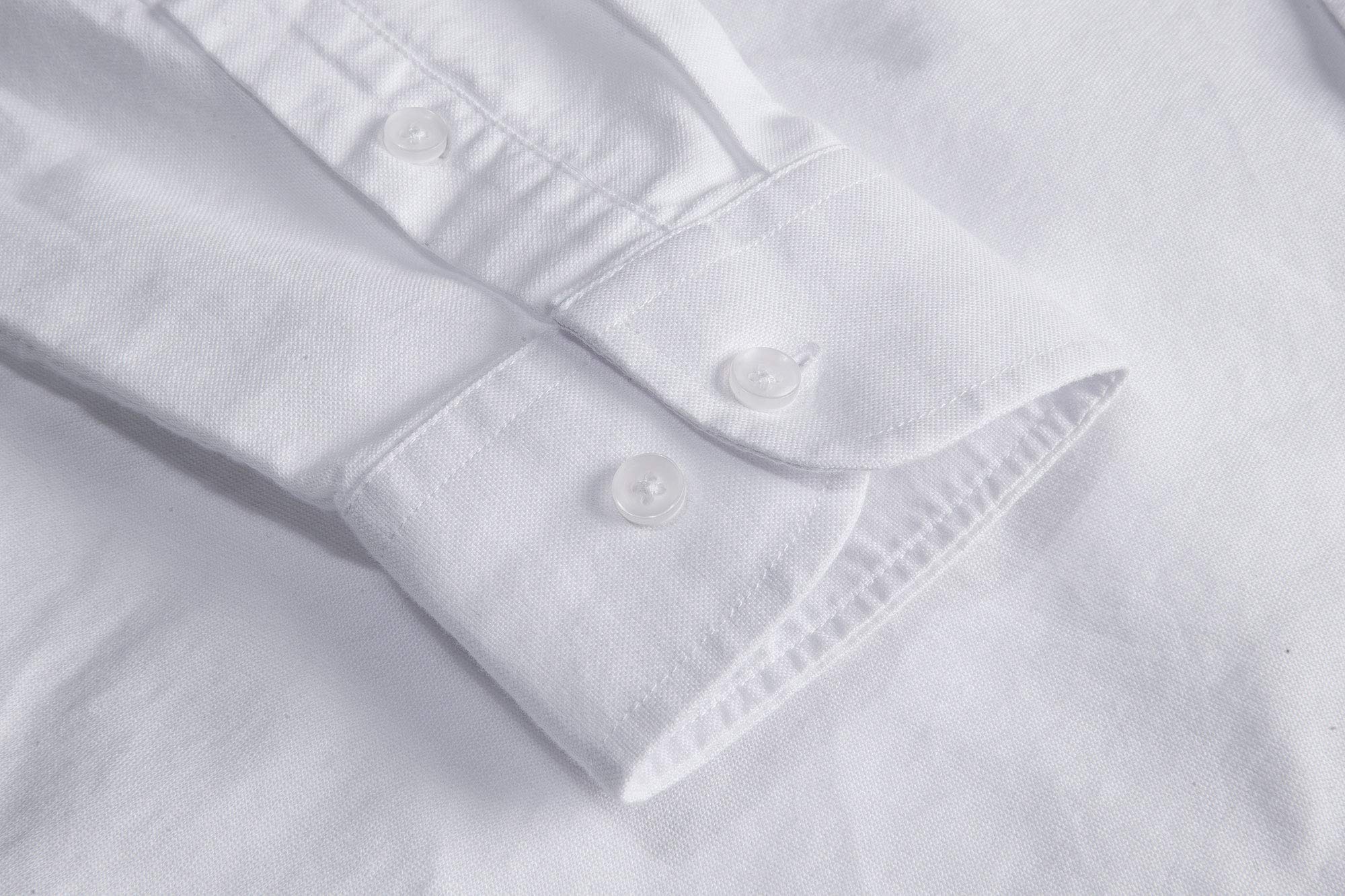 Premium Cotton Men's Oxford Dress Shirt - Classic Regular Fit Long Sleeve Button Down Shirt for Business, Office & Formal Occasions