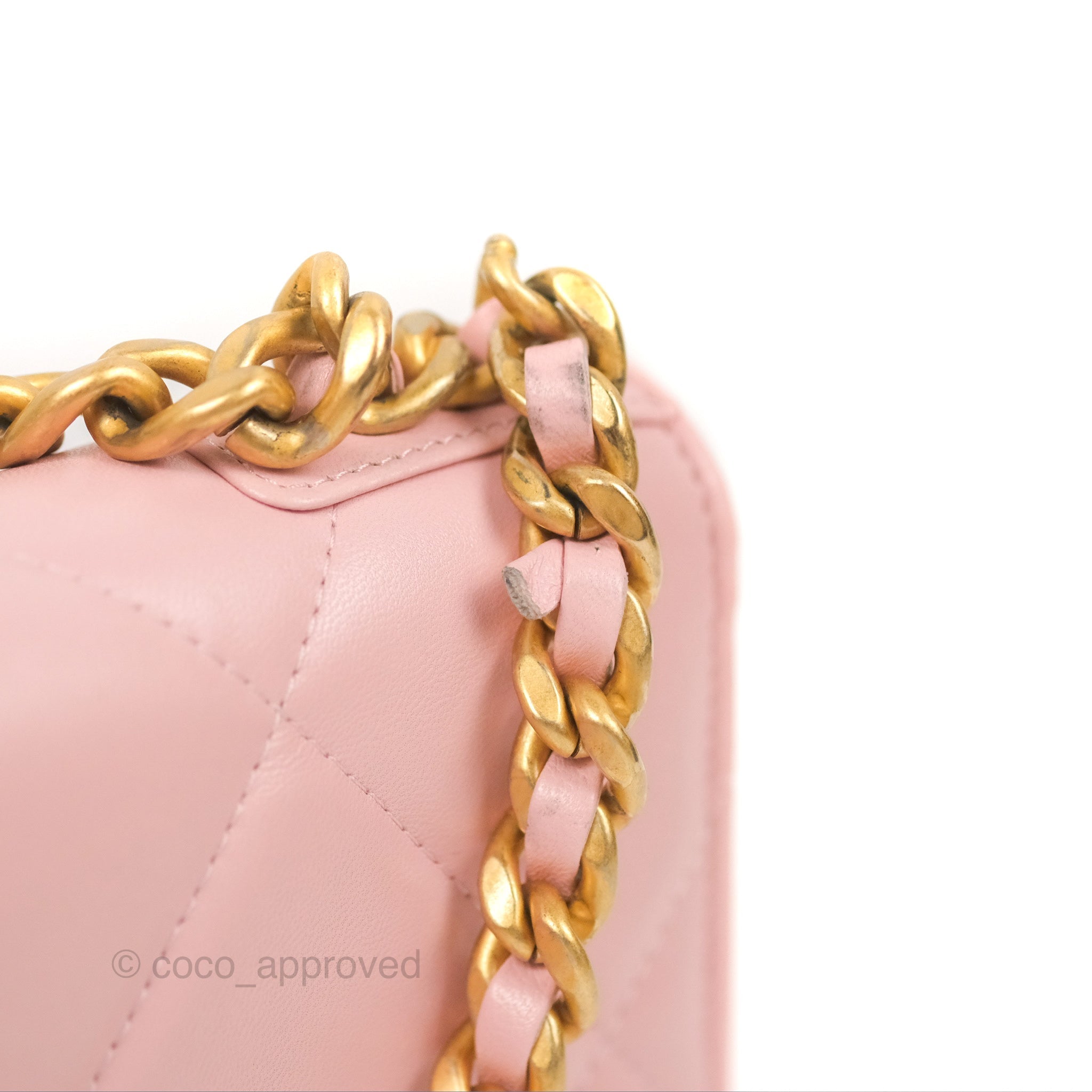 Chanel 19 Wallet on Chain WOC Light Pink Mixed Hardware Crossbody Bag - Luxury Designer Handbag for Women, Perfect for Date Night & Evening Events