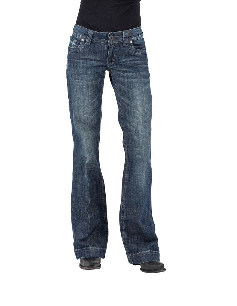 Stetson Women's Jean 214 Trouper Fit - Classic Denim Pants for Casual & Office Wear | Comfortable & Stylish Ladies Trousers