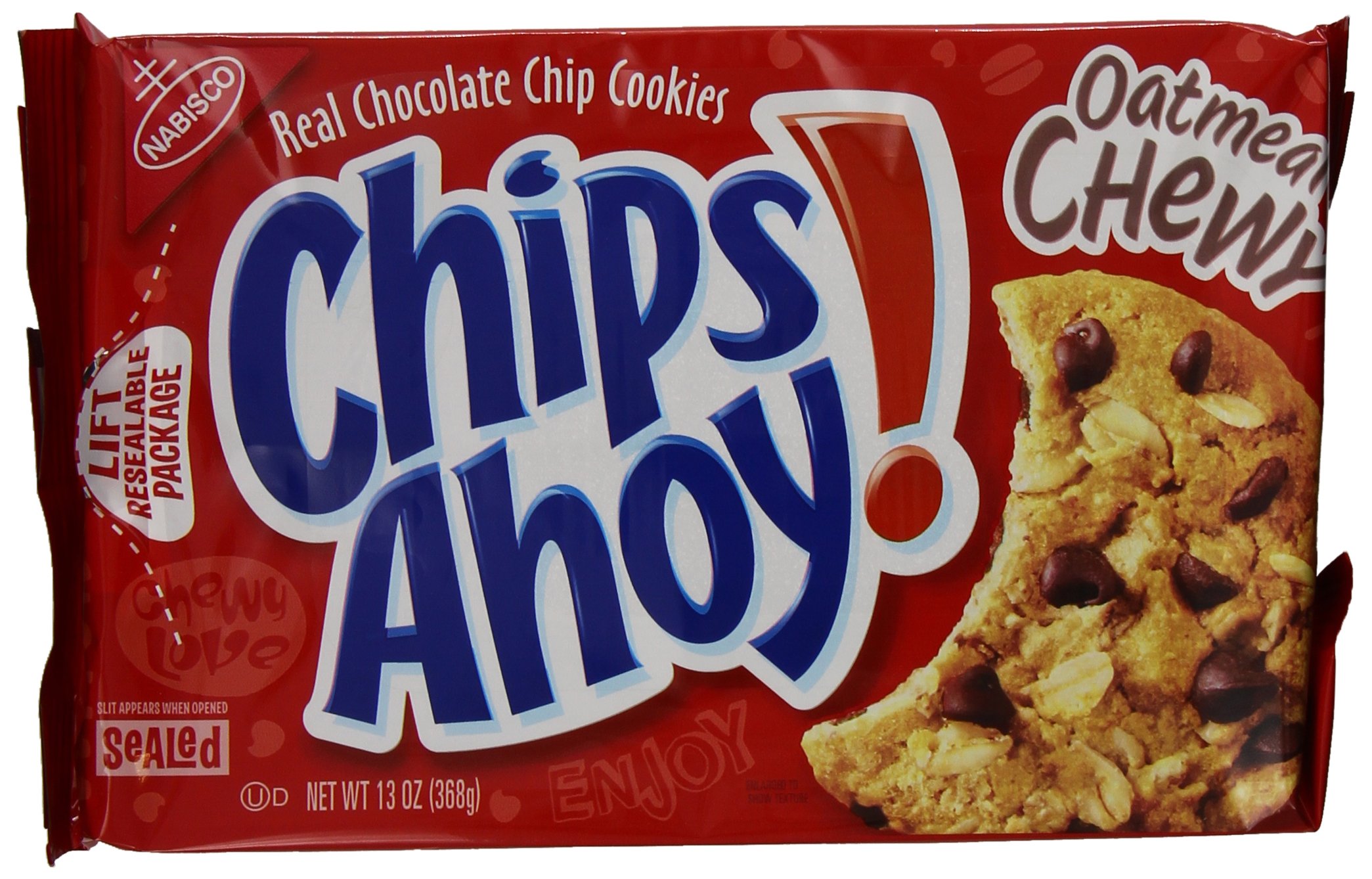 Chips Ahoy! Chewy Chocolate Chip & Oatmeal Cookies - 13 Oz Tray (12 Pack) | Bulk Snacks for Office, School & Family Gatherings | Perfect for Lunchboxes, Parties & Coffee Time