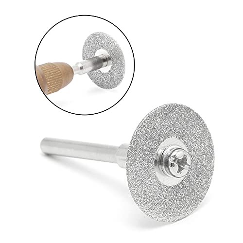5-Piece 18mm Diamond Cutting Discs & Drill Bit Shank Set for Rotary Tools - 30mm Hole Diameter - Perfect for Tile, Glass, Ceramic Cutting and DIY Projects