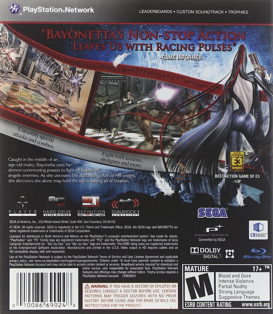 Bayonetta PS3 Game - Action-Adventure for PlayStation 3 | Perfect for Fantasy Gaming & Collectors