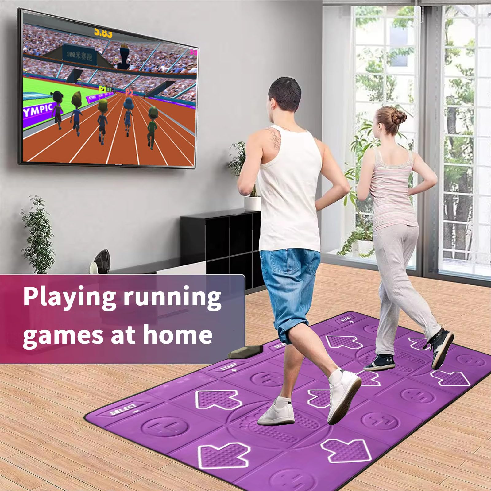 Wireless Dance Mat for Kids & Adults - Double Player TV Dance Pad Game for Family Fun, Exercise & Fitness - Perfect Gift for Boys & Girls - Ideal for Birthday Parties, Indoor Workouts & Family Game Nights