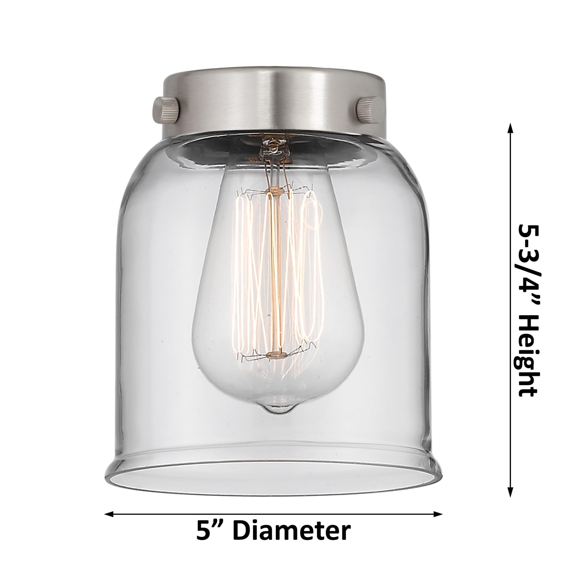 Innovations 201C-OB-G51 1-Light Mini Pendant Light Fixture in Oil Rubbed Bronze Finish - Perfect for Kitchen Island, Dining Room, or Entryway Lighting
