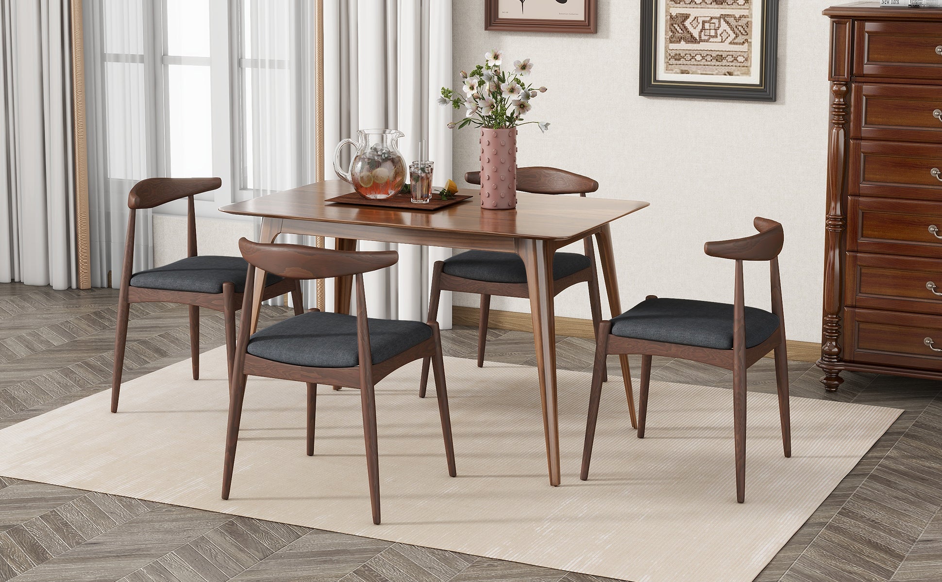 2-Piece Modern Dining Chair Set - Comfortable & Stylish for Kitchen, Dining Room, or Office - Perfect for Small Spaces & Home Decor
