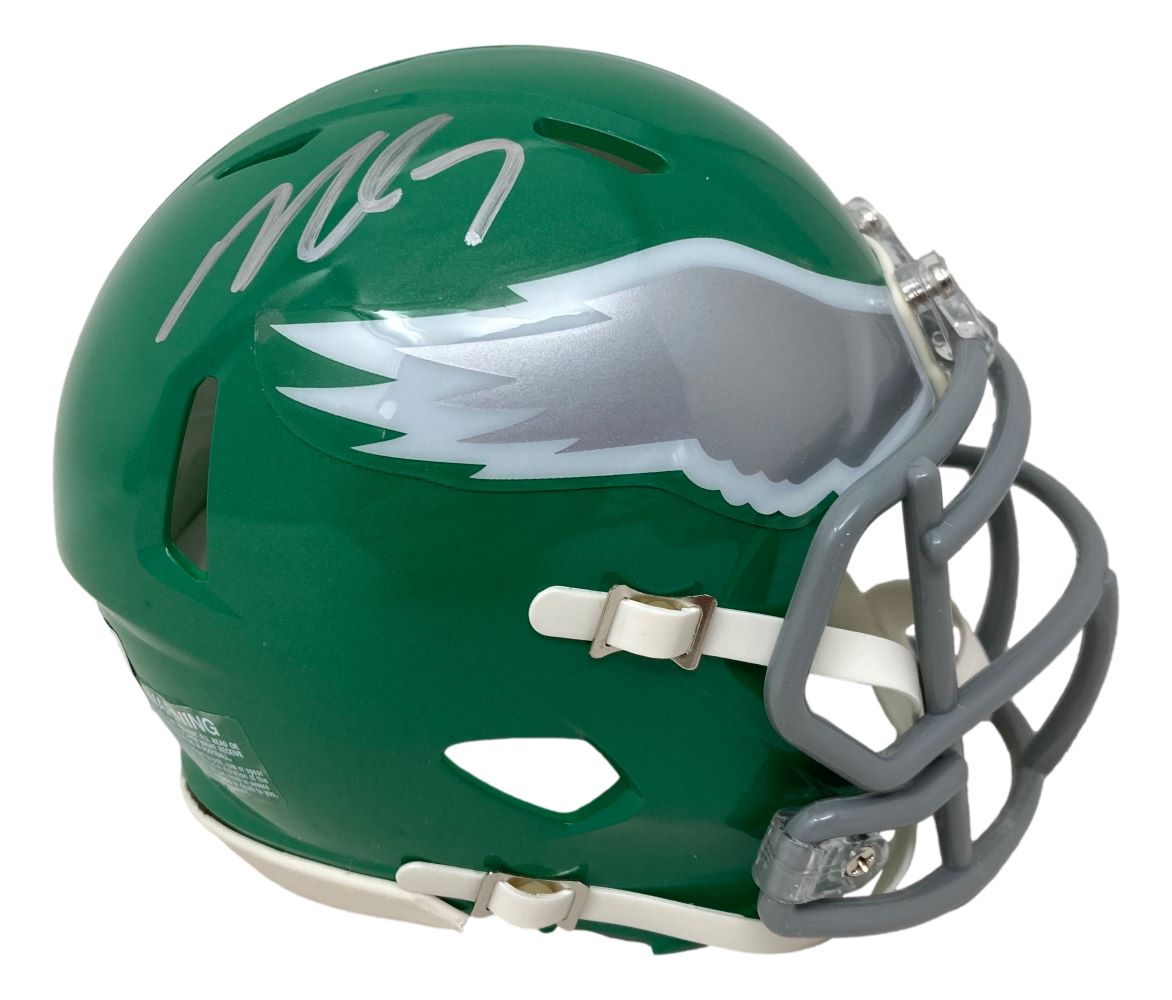 Michael Vick Autographed Philadelphia Eagles Kelly Green Mini Speed Helmet with BAS ITP COA - Perfect for NFL Collectors, Sports Memorabilia Displays, and Eagles Fans Gifts