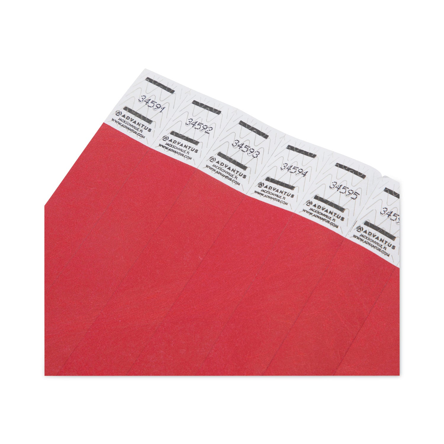 Advantus Numbered Crowd Control Wristbands - Sequential Numbering, 9.75