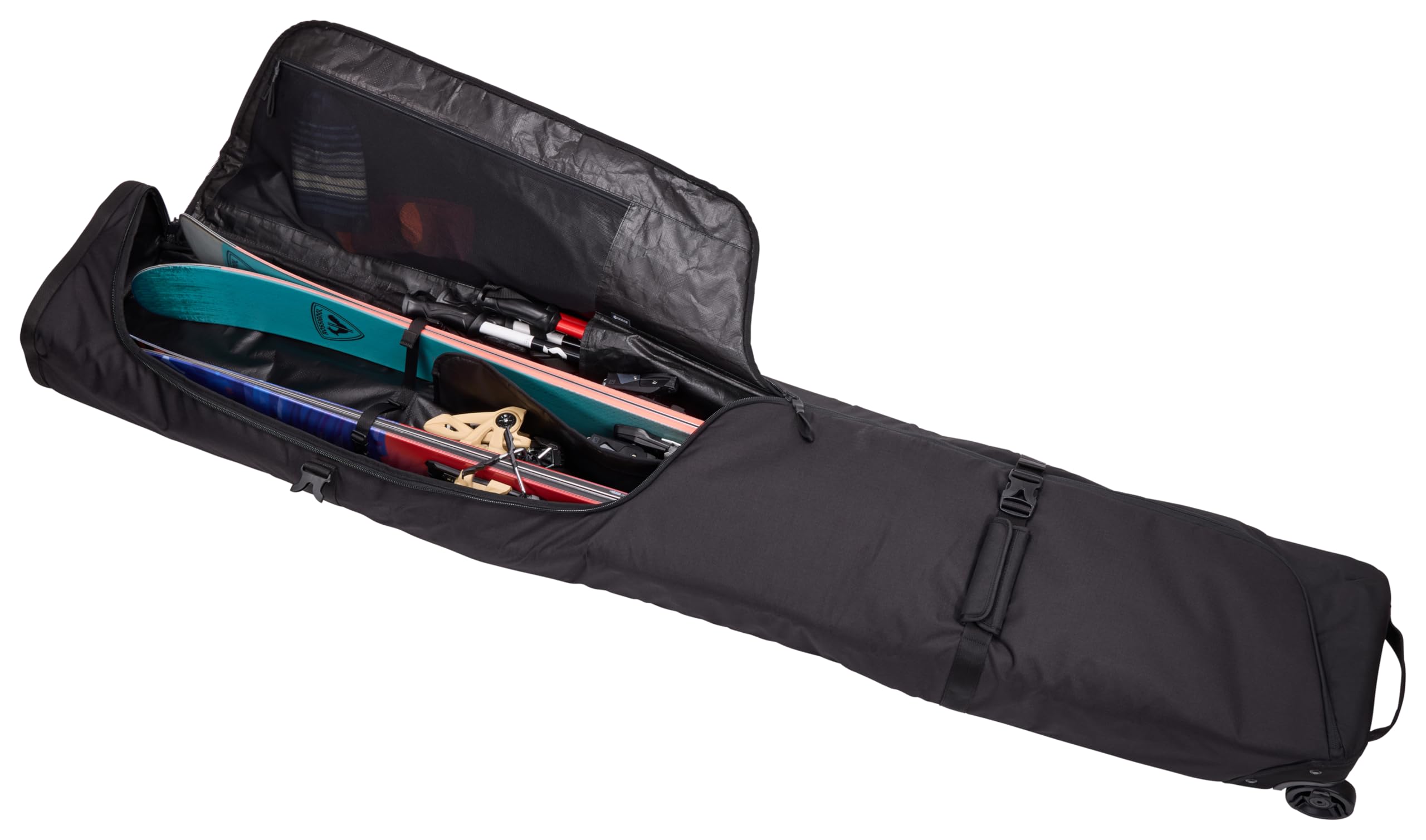 Thule Roundtrip Ski Roller Bag - Durable Travel Case for Skis & Snowboards - Perfect for Airplane Travel & Winter Sports Gear Storage