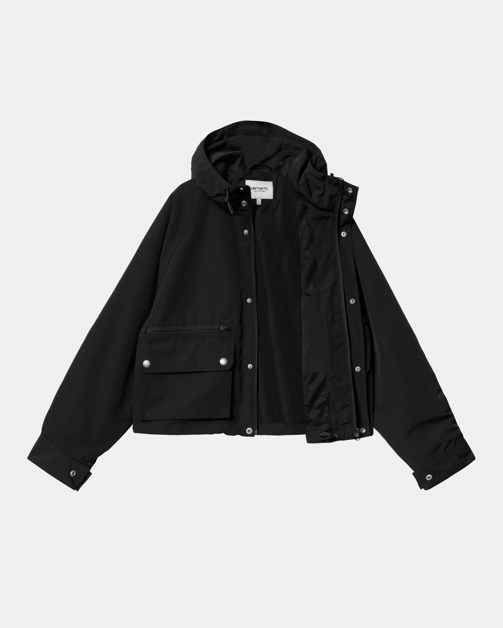 Women's Irwin Jacket - Waterproof Windbreaker Jacket for Outdoor Hiking & Travel | Black | Lightweight & Breathable