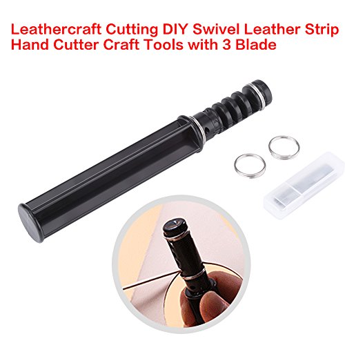 Leather Lace Maker Tool - Professional Leathercraft Cutting Kit with 3 Blades for DIY Leather Strips & Swivel Cutting | Perfect for Leatherworking, Crafting, and DIY Projects