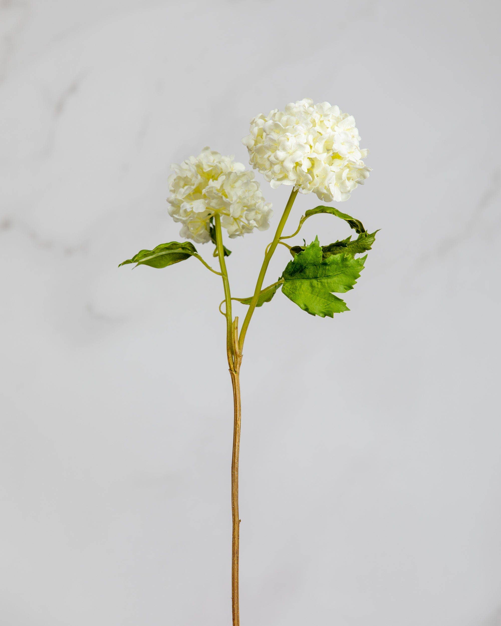 Artificial White Snowball Hydrangea 21.5