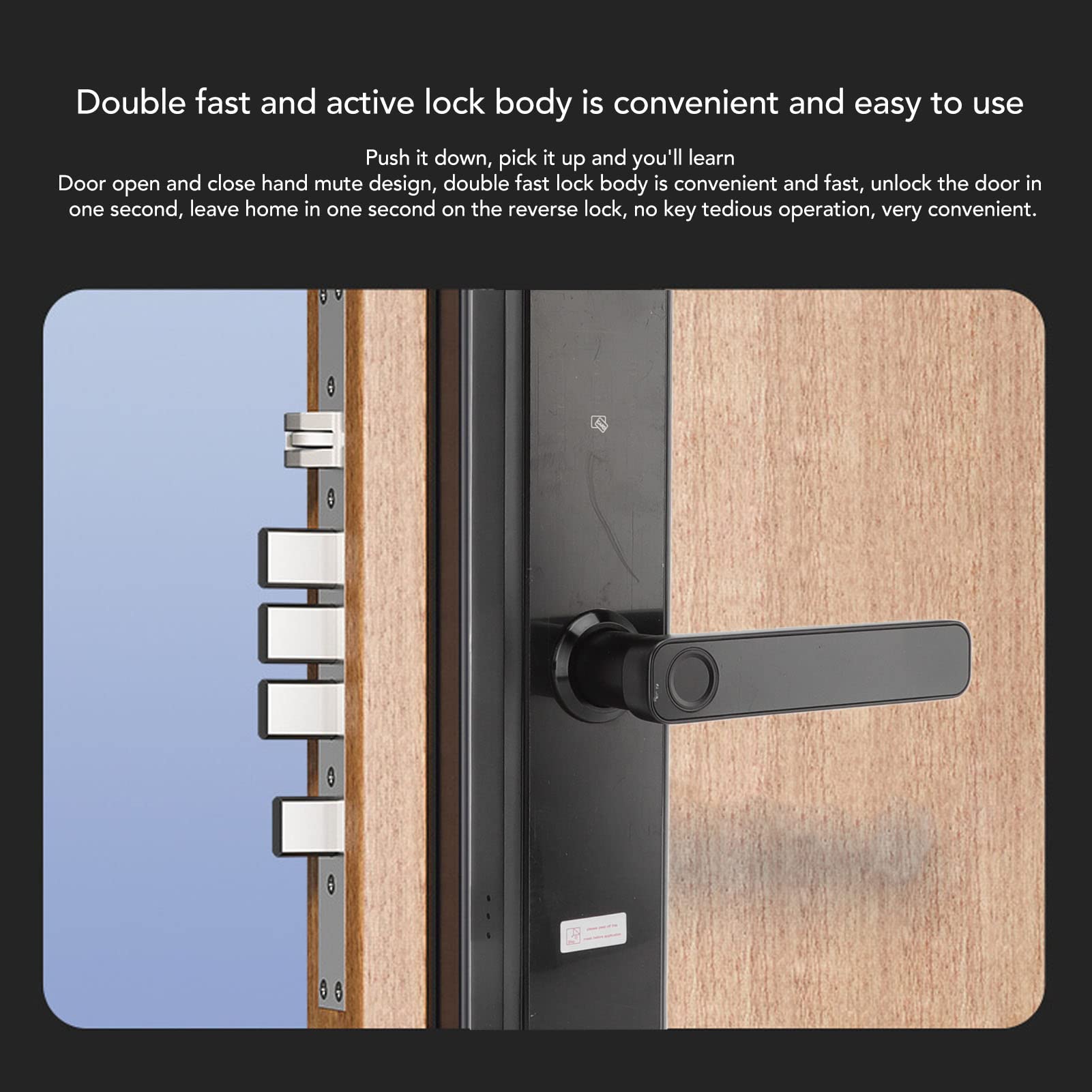 Smart Fingerprint Door Lock - Keyless Entry, Auto Locking, Anti-Theft Security for Home & Office - Works with APP Control - Perfect for Apartments, Vacation Homes & Airbnb Rentals