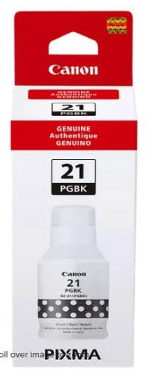 Canon GI-21PGBK Pigment Black Ink Bottle - High-Quality Printer Ink for Canon Printers | Ideal for Home, Office & Professional Printing
