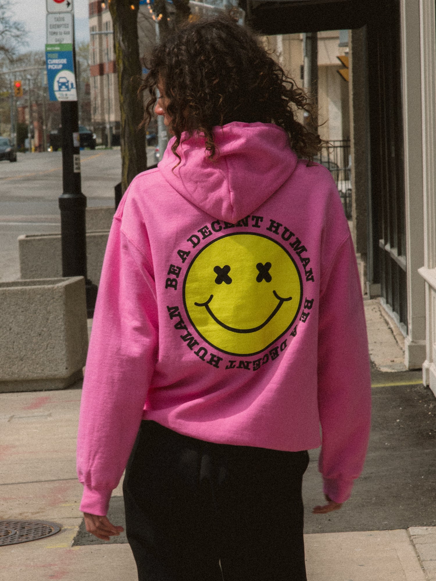 Barstool Sports 'Be A Decent Human' Pullover Hoodie - Men's Casual Sweatshirt for Streetwear & Lounge Wear | Clearance Sale