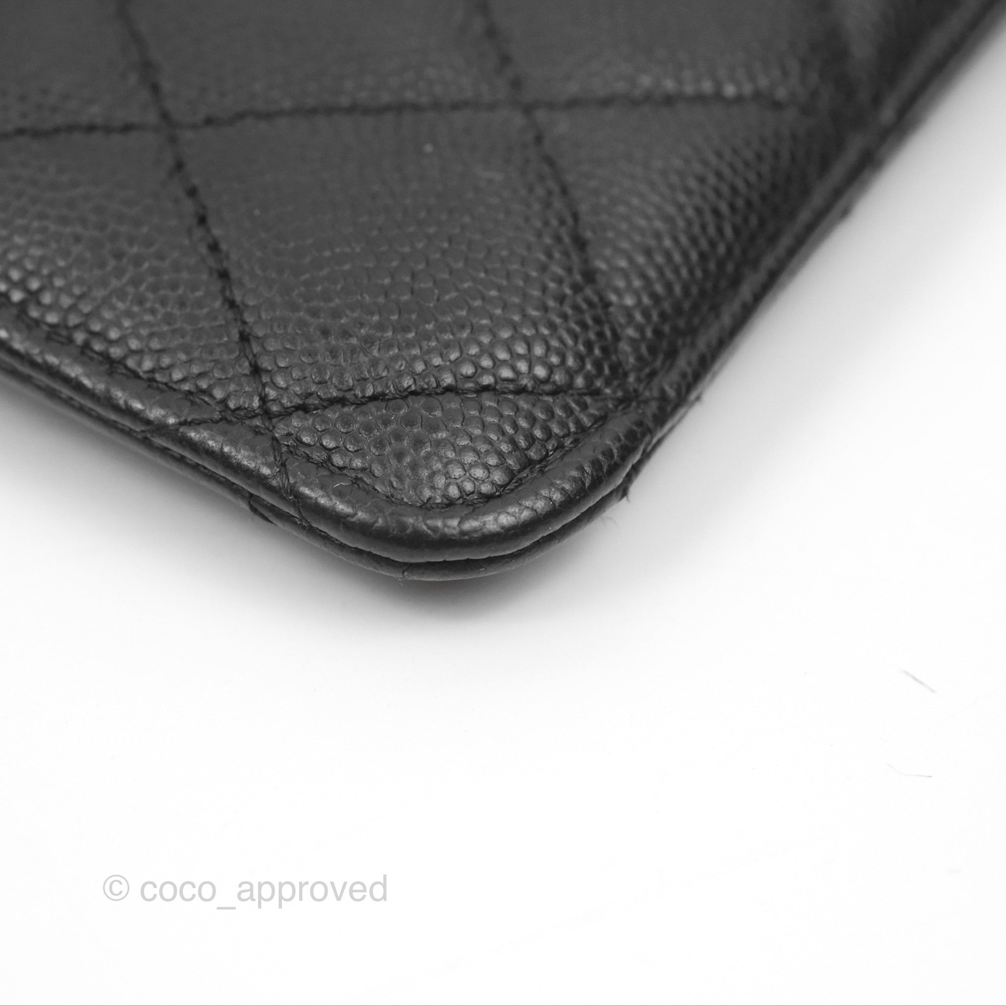 Chanel Classic Long Wallet Pouch Black Caviar Leather - Luxury Designer Wristlet Clutch for Women | Perfect for Evening Events, Parties & Daily Use