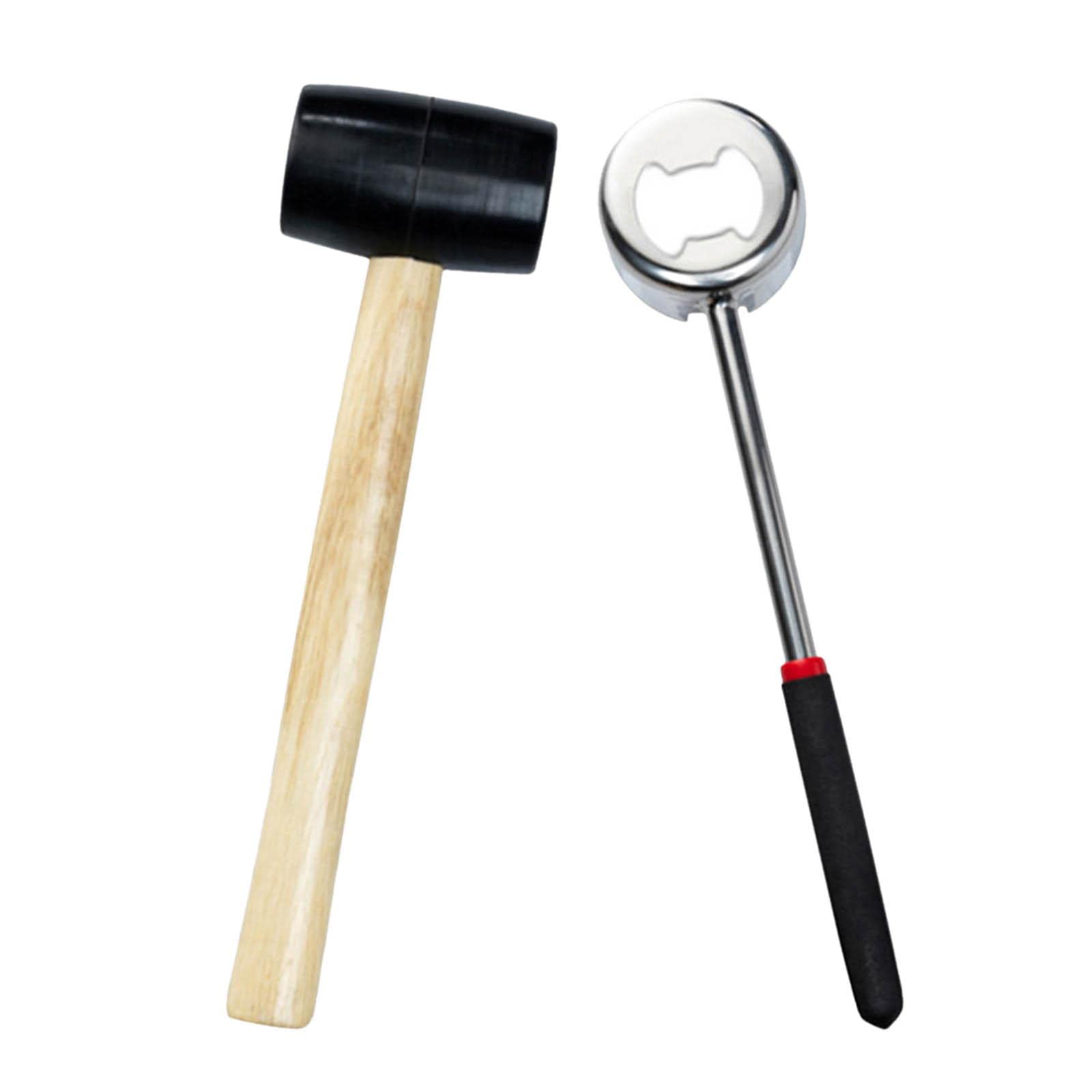 Colcolo Stainless Steel Coconut Opener - 2-Piece Set for Easy Coconut Shredding | Durable Kitchen Tool for Cracking & Opening Coconuts | Perfect for Home, Beach & Tropical Cooking