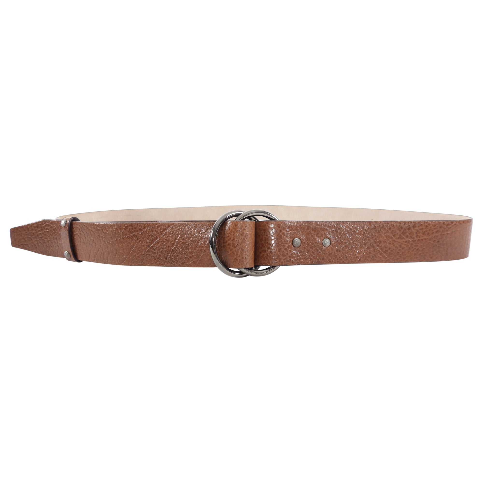 Brunello Cucinelli Genuine Leather Belt for Men - Premium Brown Leather Dress Belt - Size M / 34-39 Inches - Perfect for Business, Office & Formal Occasions