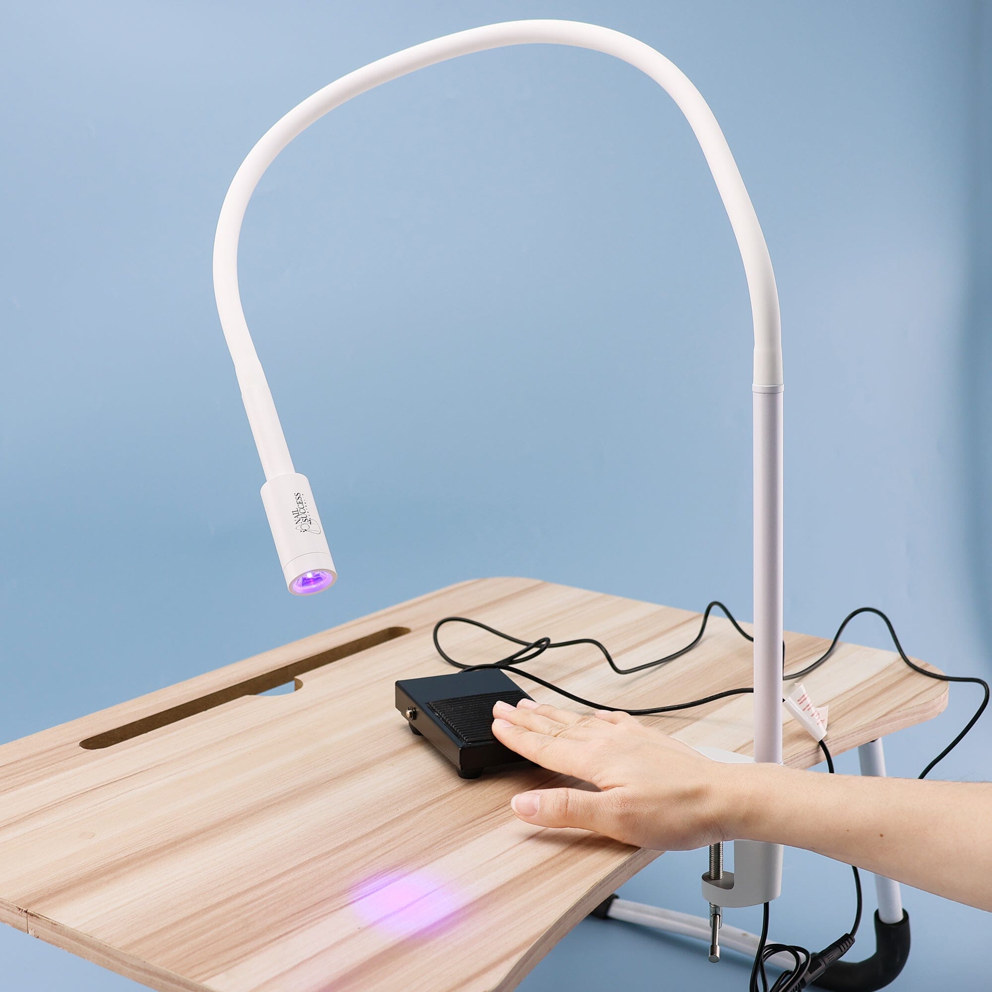 Professional Foot Pedal Gel X LED Nail Lamp for Fast Curing - 48W UV/LED Hybrid Light for Salon & Home Manicure - Perfect for Gel Polish, Acrylics & Nail Extensions