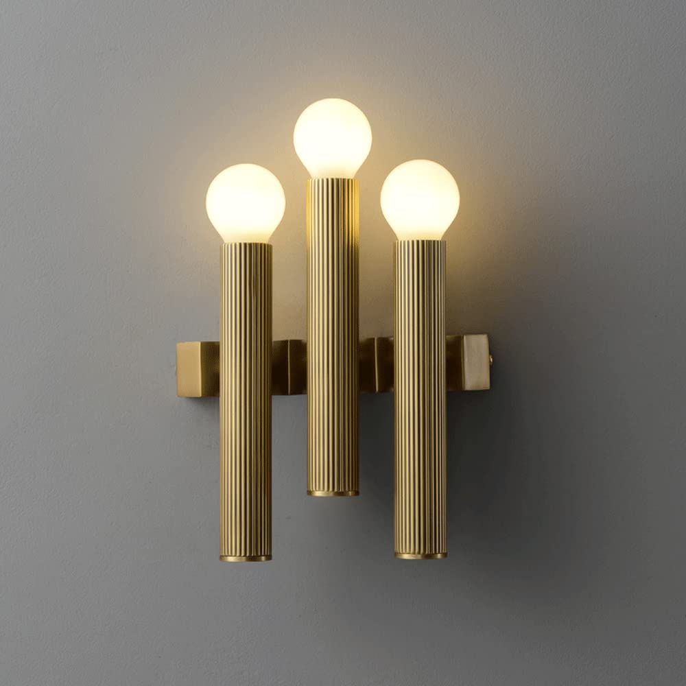 Modern Copper Glass Ball Wall Lamp - Magic Bean Globe Molecular Brass Wall Sconce Light in Gold - Elegant Lighting for Restaurants, Living Rooms, Bathrooms, Bedside & Mirror Accents