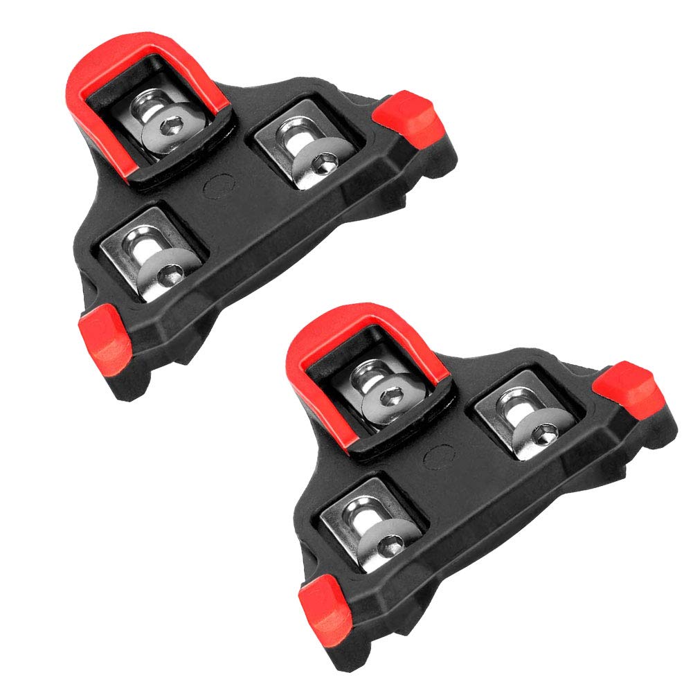 SPD SL Compatible Bike Cleats (6 Degree Float) - Road & Indoor Cycling Cleats for Men & Women - Perfect for Spin Class, Commuting & Training