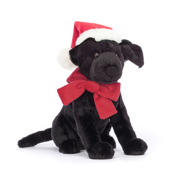 Jellycat Winter Warmer Pippa Black Labrador Plush Dog Toy - Soft & Cuddly Stuffed Animal for Kids & Adults | Perfect Gift for Christmas, Birthdays & Home Decor