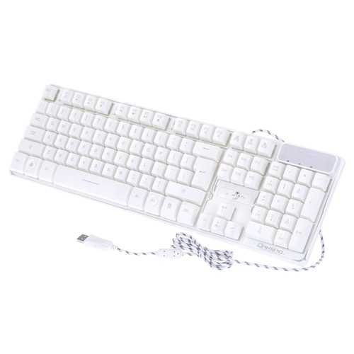 104-Key RGB Backlit Mechanical Gaming Keyboard with Adjustable Lighting - USB Wired for PC, Laptop - Perfect for FPS, MOBA Games & Office Work