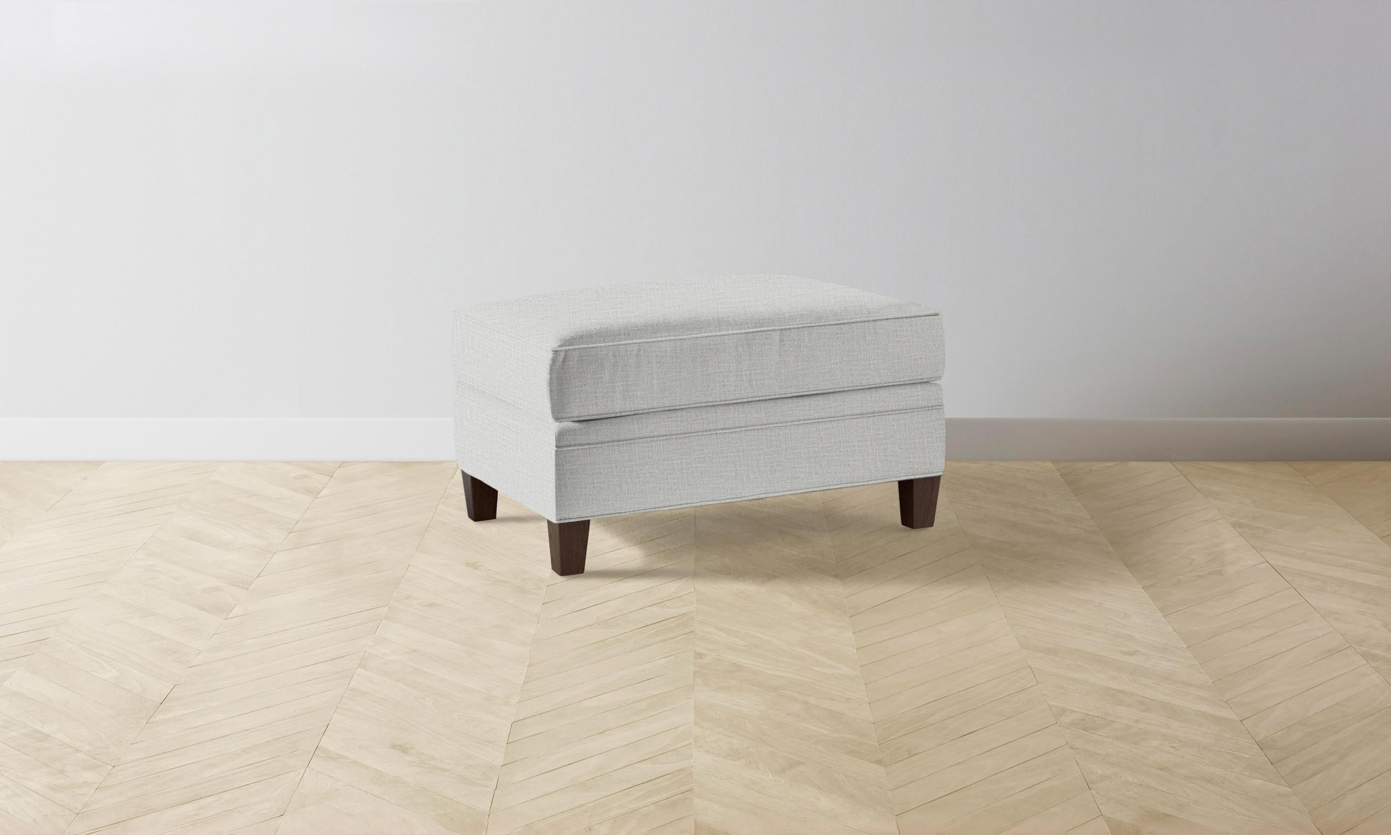 Premium Carmine Ottoman - Durable Woven Chenille Fabric with Steel Frame - Perfect for Living Room, Bedroom, or Home Office Seating