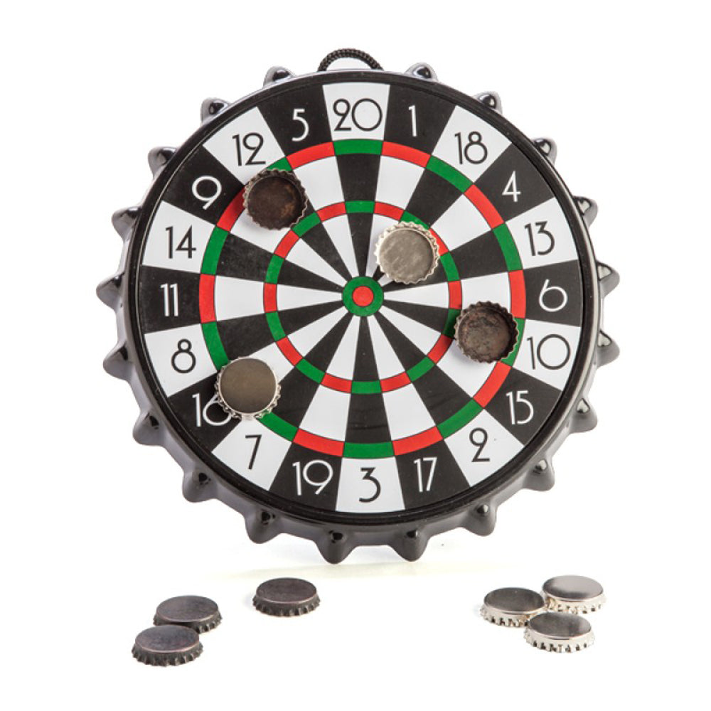 Magnetic Darts Game with Bottle Caps - Fun Indoor/Outdoor Party Game for Adults & Kids - Perfect for Backyard, Bar, and Family Gatherings
