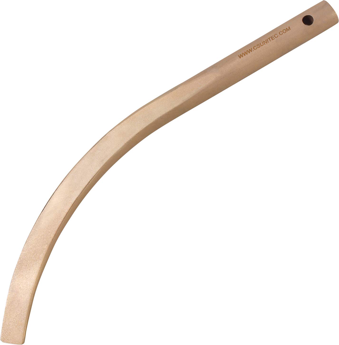 Non-Sparking Copper Beryllium Banana Flange Wedge with Lanyard Hole - Explosion-Proof Pipefitting Tool for Oil & Gas, Chemical Plants | CS Unitec | Welding & Maintenance Safety Equipment