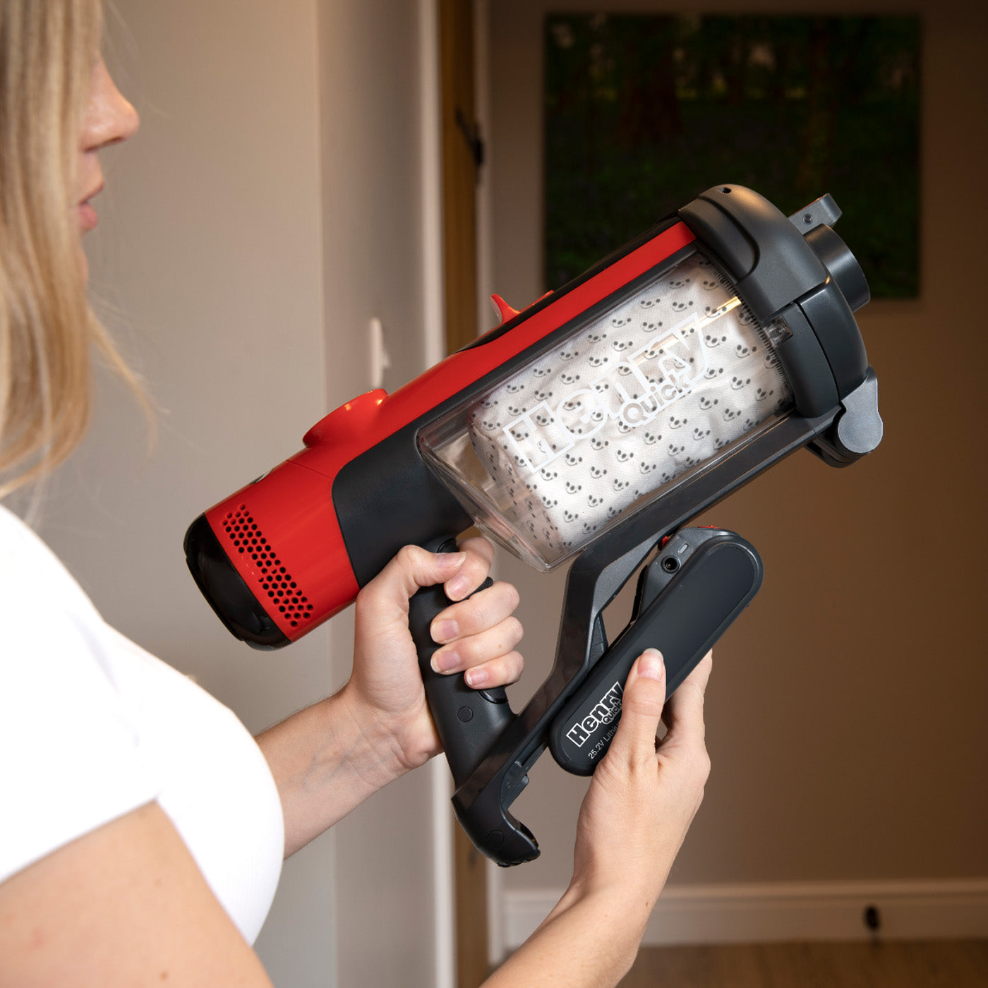 Henry Quick Cordless Stick Vacuum Cleaner - Powerful Lightweight Handheld Vacuum for Hardwood Floors, Carpets & Pet Hair | Perfect for Home, Office & Car Cleaning