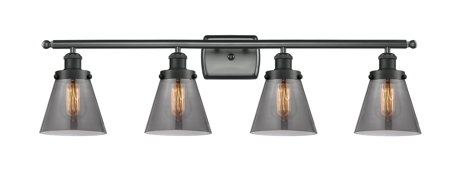 Ballston Collection Innovations 916-4W-BK-G63 Modern 4-Light Bathroom Vanity Light Fixture - Perfect for Bathroom Makeovers, Spa-Like Retreats & Contemporary Home Decor