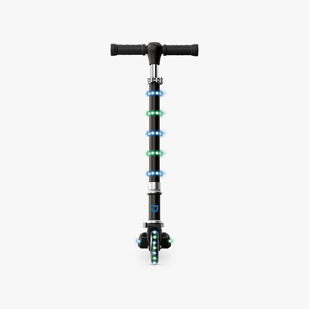 Orbit Light Up Folding Kick Scooter for Kids & Adults - LED Wheel Scooter with Adjustable Handlebar - Perfect for Commuting, Neighborhood Rides & Outdoor Fun